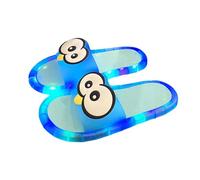 Light Up Slip On Slippers for Adults Slides Sandals Non-Slip Platform Glowing Shoes with Memory Foam Motion Activated Light Up Summer Slipper Cute Cartoon Eyes Indoor Outdoor Slide Shoe for Men Women
