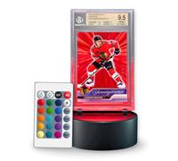 Light Up Sports Card Display Stand with LED Base for Graded Slabs, One-Touches, Top Loaders - PSA, BGS, SGC, TCG - Color-Changing Remote - Gift for Collectors