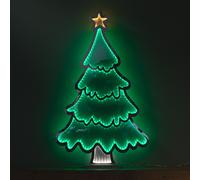 Light up Standing Tree with Star Infinity Decoration with LEDs Samuel Alexander Multi One Size