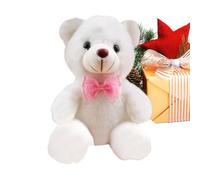 Light Up Stuffed Animal, White Cuddly Bear Toy, Soft Plush Light Up Toy for Boys and Girls, Adorable Material with LED Lights, Interactive Night Time Companion for Home Nursery Travel Gift