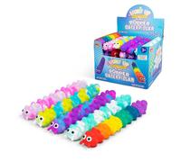 Light Up Suction Push Popper Caterpillar