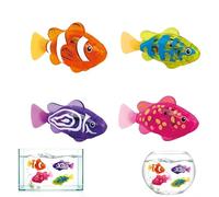 Light Up Swimming Fish Bath Toys, Sensors Activated Magic Glowing Toy with Light Function, Interactive Water Activated Toy for Toddlers, Fun Electric Fish for Bathtub, Pool & Summer Play (4PCS)