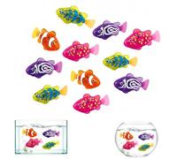 Light Up Swimming Fish Bath Toys, Sensors Activated Magic Glowing Toy with Light Function, Interactive Water Activated Toy for Toddlers, Fun Electric Fish for Bathtub, Pool & Summer Play (12PCS)