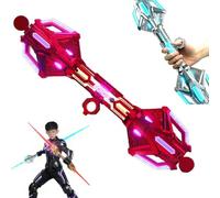 Light up Sword Saber, 24 Colors Retractable Light Swords, 2 in 1 Dueling Swords with Dynamic Sound Effects & Fingertip Rotation,Christmas Birthday Gifts for Kids Boys,Glowing Tools for Party Cosplay