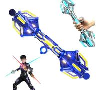 Light up Sword Saber, 24 Colors Retractable Light Swords, 2 in 1 Dueling Swords with Dynamic Sound Effects & Fingertip Rotation,Christmas Birthday Gifts for Kids Boys,Glowing Tools for Party Cosplay