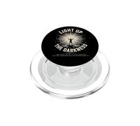 Light Up The Darkness - John 1:5 Christian Faith Retro PopSockets PopGrip for MagSafe