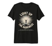 Light Up The Darkness - John 1:5 Christian Faith Retro Premium T-Shirt