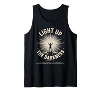 Light Up The Darkness - John 1:5 Christian Faith Retro Tank Top