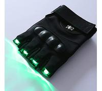 Light Up The Gloves , Led Gloves LED Flashlight Gloves LED Light Gloves Light Up Gloves LED Skeleton Gloves Light Up Hand Gloves Led Party Gloves LED Gloves (Green)