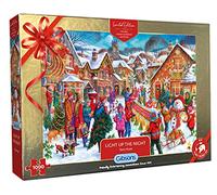 Light Up The Night 1000 Piece Jigsaw Puzzle | Christmas Jigsaw Puzzle | Sustainable Puzzle for Adults | Great Gift for Adults | Gibsons Games