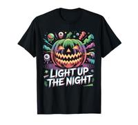 Light Up The Night Bright Chaos Pumpkin Halloween T-Shirt