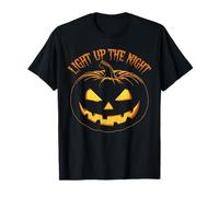 Light Up The Night Pumpkin Face Halloween Jack O Lantern T-Shirt