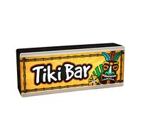 Light Up Tiki Bar Sign | Portable LED Light For Home Cocktail Bar | Self Stand & Wall Hanging Tropical Island Cocktail Hawaii Light box Sign