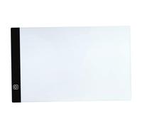 Light Up Tracing Pad, 3 Brightness Adjustable A5 Slim Light Pad, USB Powered LED Drawing Board for Artists Designing, Animation, Sketching, X-ray Viewing Light Boxes