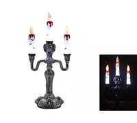 LIGHT UP TRIPLE CANDLESTICK 40CM