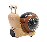 Light-up Walking Snail Toy - Green, Electric Musical Toy, Automatically Avoids Obstacles, Glowing LED Shell, Plays Melodies, Rechargeable Battery | Kids, Living Room, Bedroom,