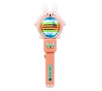 Light Up Wand - Rotating LED Toy Rod - Frog Rabbit Glowing Music Game With ABS Rubber Ears, 11x25cm | AAA Battery Powered Sensory Flashing Light Toy For Kids Va