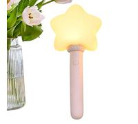 Light Up Wands Kids - Star Shape Design, Rechargeable Fun Toy | Adjustable Modes Princess Wand, Glowing Magic Light Accessory, Interactive Playstick For Concert Sports Event Wedding Party Outdoor Girl
