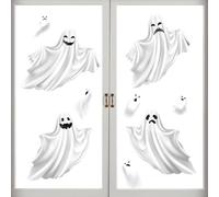Light-up White Ghost - Fun Decoration Halloween Gh0st Stckers | Just a Stick Ghsts Horror Stickers | Whitte Ghosts Silhouette | alloween Ghosst Wall Decor for Gatherings, Shopping Mall