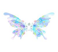 Light Up Wings,with LED Light Electric Glowing Costume Supplies - Girls Butterfly Costume - for Halloween Christmas Holiday Party Stage Performance Cosplay Fair Festival Park Garden Indoor