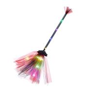 Light Up Witches Brooms, LED Light Witch Broom Holiday Decor - Halloween Witch Broom Decorations Photo Props For Indoor Outdoor Holiday Role Play