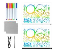 Light Up Writing Board - LED Art Panel for Children | Multi Color Illumination with Touch Sensitive Activation & Durable Acrylic for Holiday, Doodle, Painting and Coloring Display