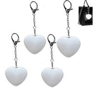 Light Up Your Bag Heart, Light Up Love Heart for Handbag, Led Touch Rechargeable Lights for Handbag, 4 Pcs Purse Must Haves Accessories for Women, Mini Night Lights for Gift [Energy Class A]