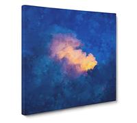 Light Upon the Clouds Canvas Print | Gallery Wrapped 30mm Frame Wall Art | 14x14 inches | Ready to Hang | Modern Picture | Living Room Bedroom Lounge Office