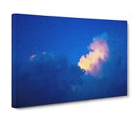 Light Upon The Clouds Canvas Print | Gallery Wrapped 30mm Frame Wall Art | 20x14 inches | Ready to Hang | Modern Picture | Living Room Bedroom Lounge Office