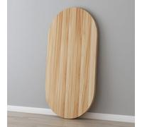 Light Walnut Oval Wood Dining Table Top Replacement 20" 24" 31" 40" Portable Coffee Tabletop for Indoor/Outdoor Bistro 60x30cm (24"x12")