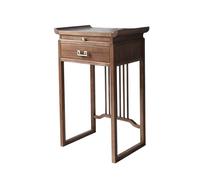 Light Walnut Wood Meditation Altar Table Personal Shrine Stand with Storage Chinese Prayer Buddhist Cabinet for Living Room Bedroom Office (18.8"x16.5"x42.5")