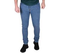 (Light Wash, 32WX32L) Mens Skinny Slim Fit Jeans Stretch Denim Pants