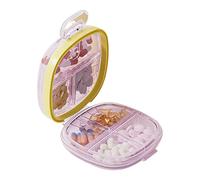 Light Weight 7 Compartment Pills Container Medicine Organiser Dustproof Design Case Leakproof Medication Box Family Medicine Storage Box