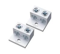 Light Weight Aluminum Double Hole Terminals Lugs Compacts Durability Tin Plated Electrical Grounding Component Heavy Type Aluminum Alloys Terminals Lugs