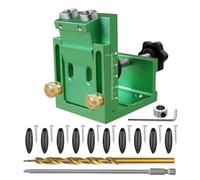 Light Weight Aluminum Pocket Hole Jig with Bidirectional Tilt Holes and Chip Removal Design for Work Manufacturers Pocket Hole Jig with Stop Collars