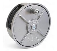 Light Weight Aluminum Tie Wire Reel with Rewind Knob - Left & Right Handed - Tie Wire Reel Coil Holder Wheel, With Belt Loops & Knob (Aluminum)