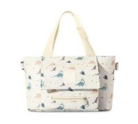 Light Weight Baby Changing Bag - Large Capacity Multifunctional Nappy Changing Bag, Lightweight Messenger with Adjustable Straps Tote Pram Organiser Baby-Bags for Women Travel(12*21*35CM White)