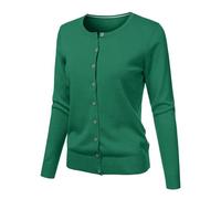 Light Weight Cardigans for Women UK Crew Neck Long Sleeve Button Up Fine Knit Cardigans with Cuffs Thin Open Front Jumpers Ladies Regular Fit Smart Casual Sweaters for Holiday Travel Work