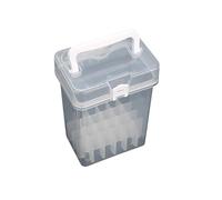 Light Weight Clear Marker Storage Case Art Supply Organiser Container with Handle for Pens Pencils Painting Instruments Permanent Desk Planner