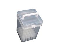 Light Weight Clear Marker Storage Case Art Supply Organiser Container with Handle for Pens Pencils Painting Instruments Permanent Desk Planner