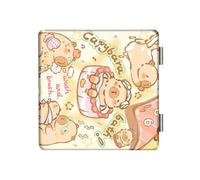 Light Weight Double Sided Mirrored Stylish Bear Themed Colorful Pocket Mirrored For Ladies And Kids Travel Folding
