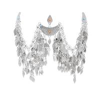 Light Weight Durability Headwear Alloys Leaves Headpiece Wedding Tassels Headwear Suitable For Fashionable Women Metal Hair Decoration