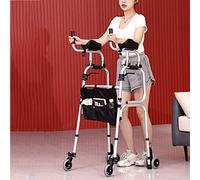 Light Weight Folding Mobility Walker for Seniors with Armrest Support Pad - Elderly Walking Aid for Handicapped Users