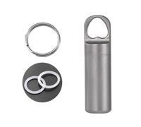 Light Weight Metal Pills Organizers Pocket Pills Box Waterproofs Container Keychains for Medication Storage Pockets Pills Case Corrosions Resistance Light Weights