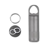 Light Weight Metal Pills Organizers Pocket Pills Box Waterproofs Container Keychains for Medication Storage Pockets Pills Case Corrosions Resistance Light Weights