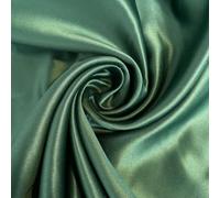 Light Weight Wedding Dull Duchess Satin Fabric Bridal Gown Dress Material 58" Wide by The Meter (Bottle Green)