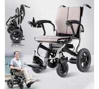 Light Wheelchair Electric Foldable Electric Wheelchair 20Km Electric Wheelchairs for The Home,Foldable Motorized Wheelchair for Seniors Load Capacity 120 Kg