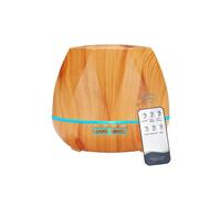 (Light Wood Grain) European Standard 500ML Essential Oil Diffuser with Remote Control for Home Yoga Office, Aromatherapy Air Freshener Humidifier with Timer and Waterless Auto-Off Cool Mist