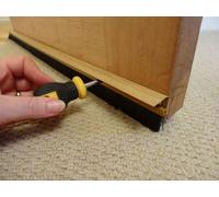 Light Wood Stormguard Draught Excluder Premium Door Brush Seal Concealed Fixings 838mm - Pack Of 5