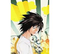 Light Yagami Justice Death Note Japanese Manga Anime Yellow Print Poster Wall Art Picture A4 +